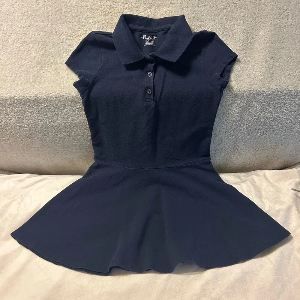The Children's Place Girls Uniform Pique Polo Dress - Lot of 2